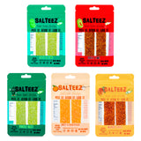 Salteez Beer Salt Strips - 5 Pack Variety - Lime, Chili Lime, Pickle, Mango Chili, Sweet & Sour Peach - FREE SHIPPING!