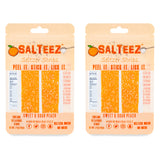 Salteez Seltzer Strips - Sweet & Sour Peach - 2 Packs - 20 Total Strips! - FREE SHIPPING!