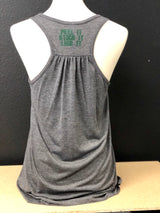 Women’s Flowy Racerback Tank - Dark Gray